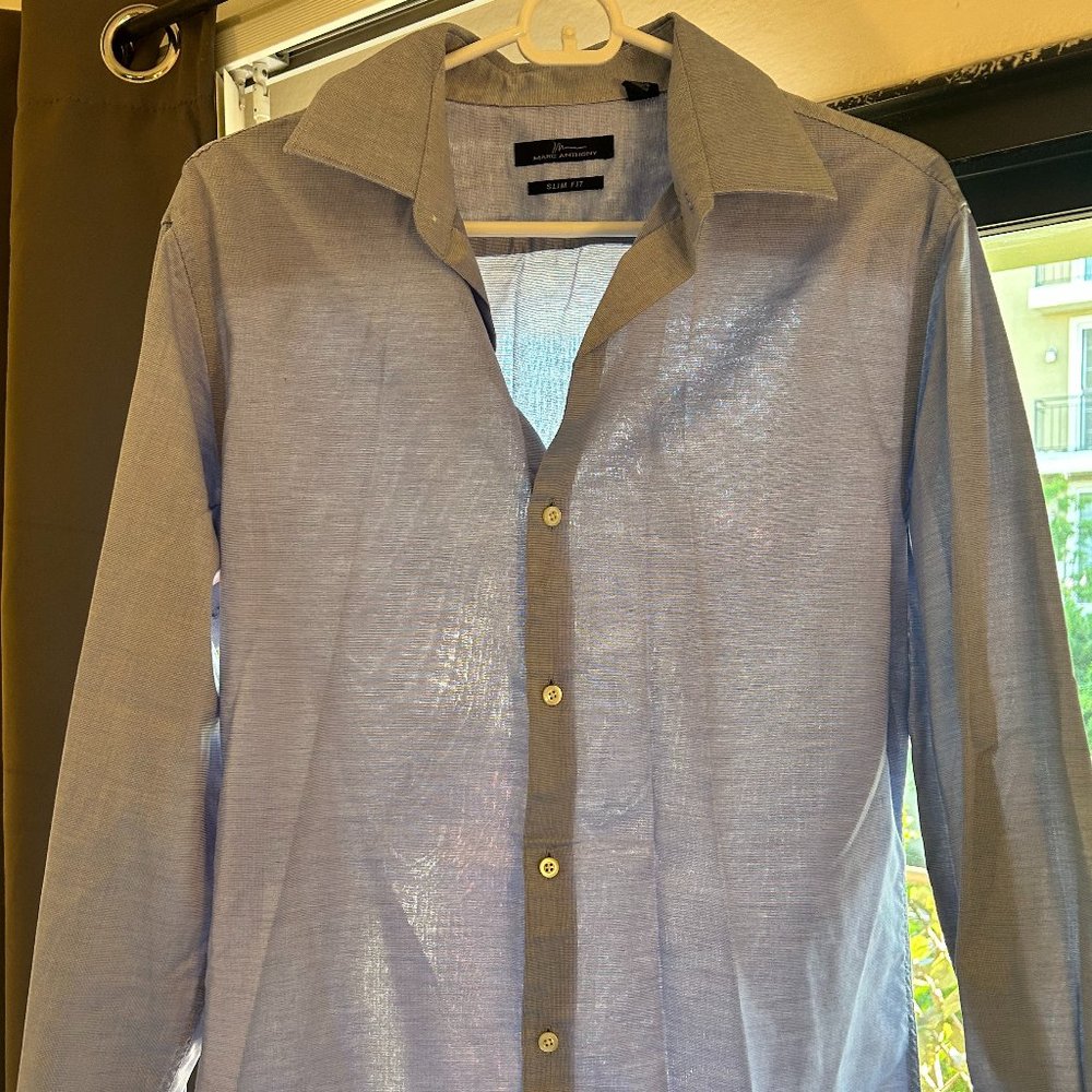 Marc Anthony Light Blue Formal Dress Shirt